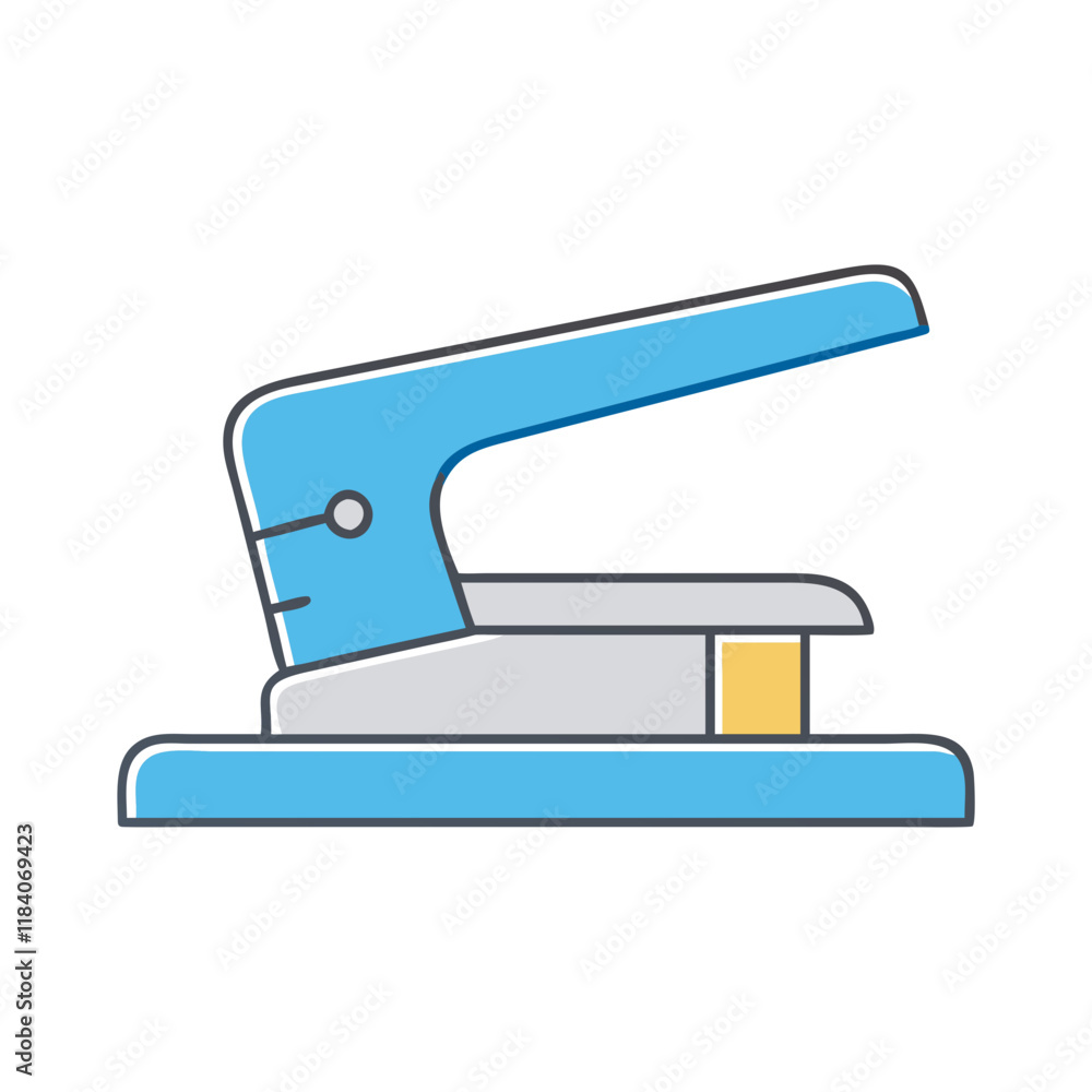hole puncher vector icon, office vector illustration - simple illustration of hole puncher perfect for logos, and office-themed designs. hole puncher vector icon, office vector illustration - simple illustration of hole puncher perfect for logos, and office-themed designs.
