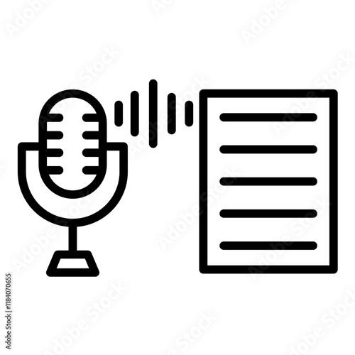 Voice Transcription Icon