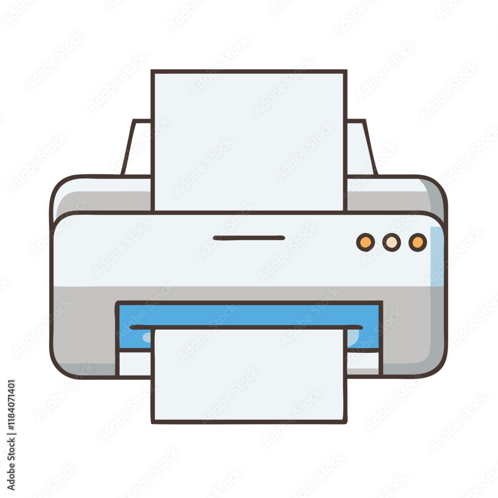 printer paper vector icon, office vector illustration - simple illustration of printer paper perfect for logos, and office-themed designs. printer paper vector icon, office vector illustration - simple illustration of printer paper perfect for logos, and office-themed designs.