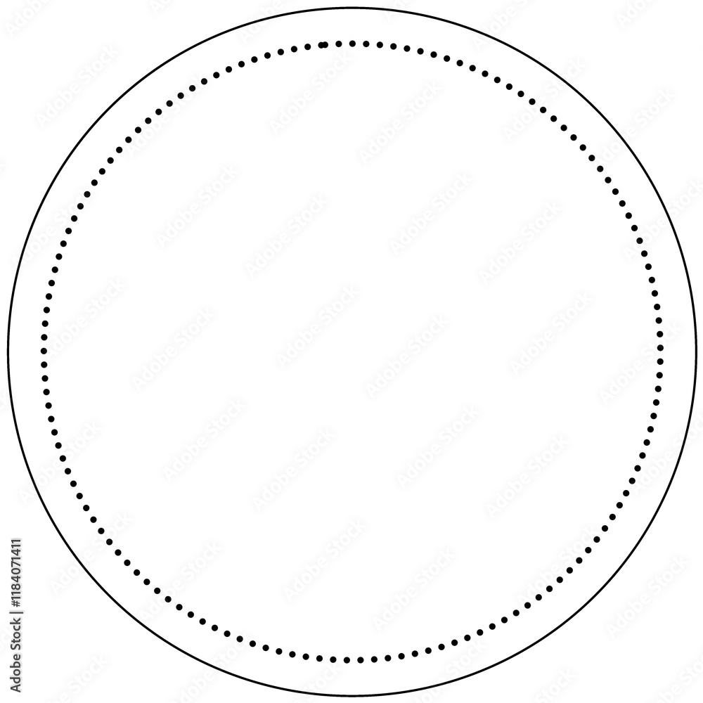 An isolated circular frame design on a white background. An isolated circular frame design on a white background.