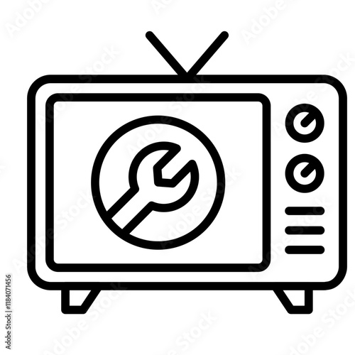 Television Repair Icon