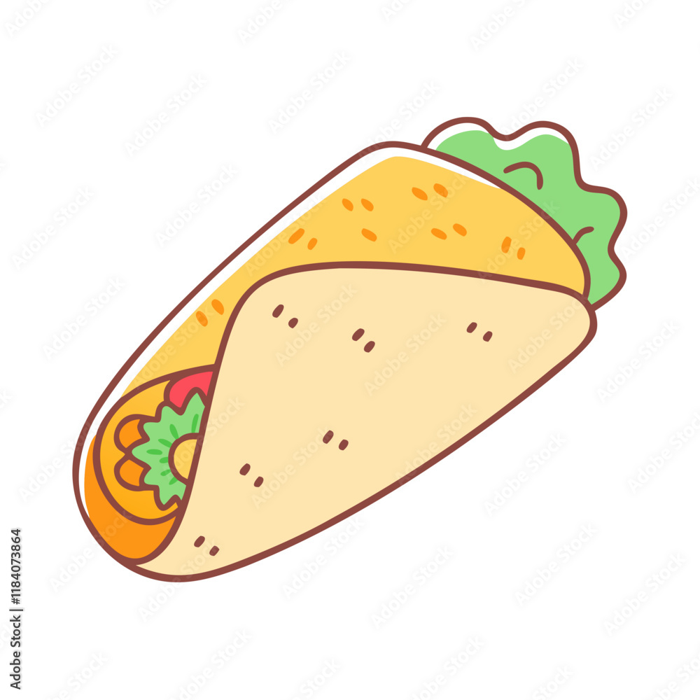 burrito vector icon, foods vector illustration - simple illustration of burrito perfect for logos, and foods-themed designs. burrito vector icon, foods vector illustration - simple illustration of burrito perfect for logos, and foods-themed designs.