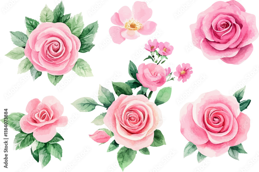 seamless pattern with pink roses seamless pattern with pink roses