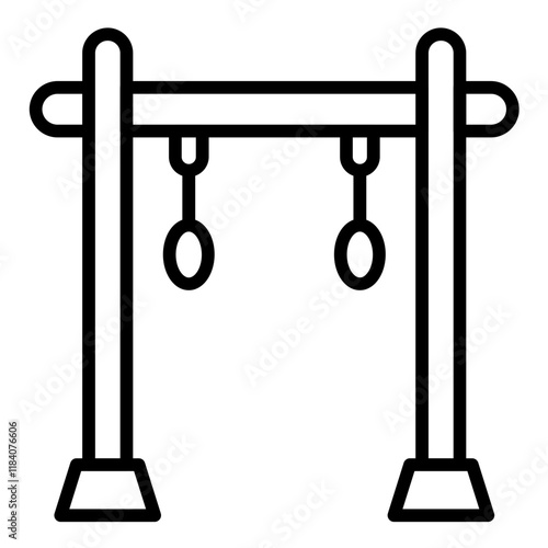 Pull Up Bar Icon