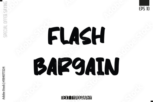 Special Offer Typography Text Script Lettering Design Flash Bargain