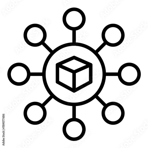 Blockchain Node Icon