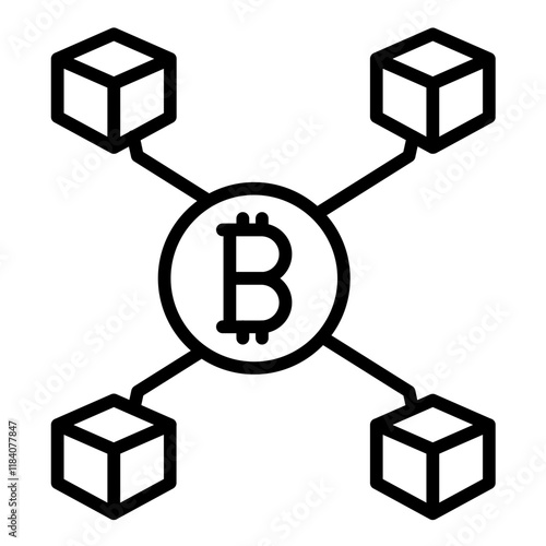 Blockchain Network Icon