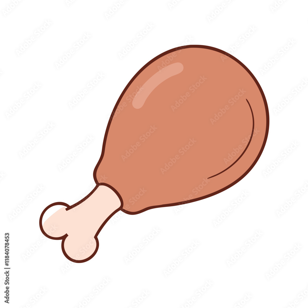 turkey leg vector icon, foods vector illustration - simple illustration of turkey leg perfect for logos, and foods-themed designs. turkey leg vector icon, foods vector illustration - simple illustration of turkey leg perfect for logos, and foods-themed designs.