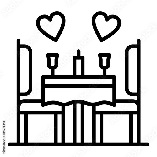 Romantic Dinner Icon