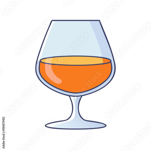 brandy snifter vector icon, drinks vector illustration - simple illustration of brandy snifter perfect for logos, and drinks-themed designs.