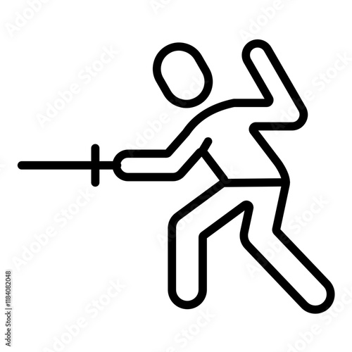 Fencing Technique Icon