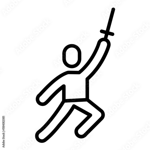 Fencing Warm Up Icon