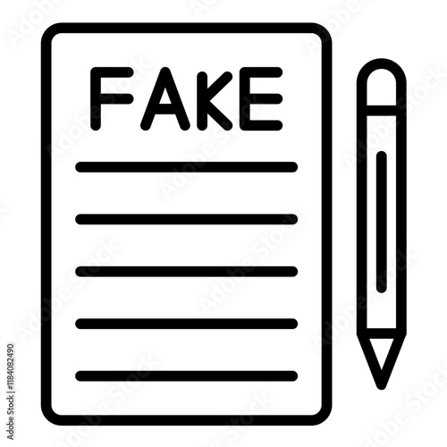 Fake Article Icon