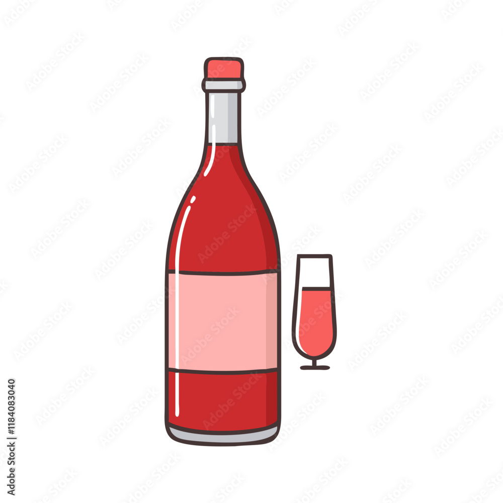 red wine bottle vector icon, drinks vector illustration - simple illustration of red wine bottle perfect for logos, and drinks-themed designs. red wine bottle vector icon, drinks vector illustration - simple illustration of red wine bottle perfect for logos, and drinks-themed designs.