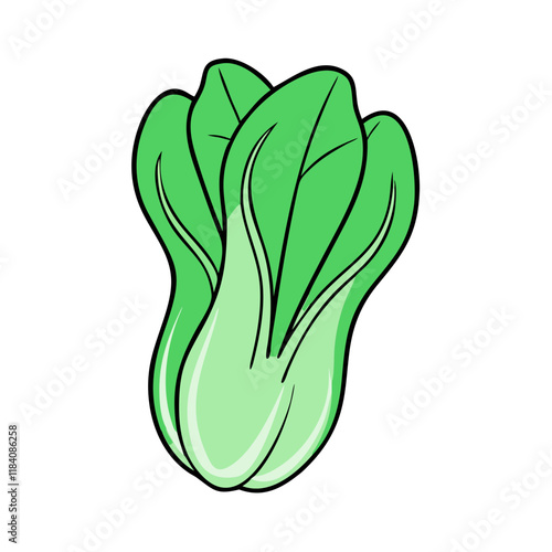 bok choy vector icon, vegetables vector illustration - simple illustration of bok choy perfect for logos, and vegetables-themed designs.