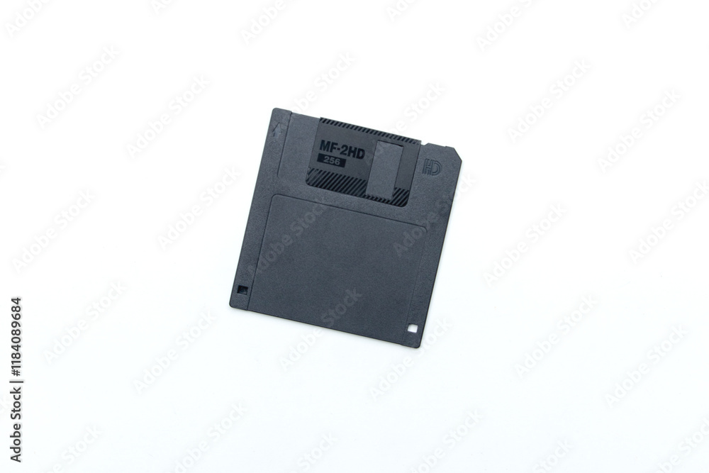 Floppy Diskette Isolated for Nostalgic Tech Background Floppy Diskette Isolated for Nostalgic Tech Background