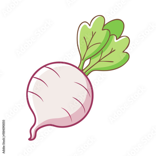 turnip vector icon, vegetables vector illustration - simple illustration of turnip perfect for logos, and vegetables-themed designs.