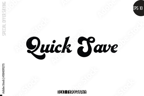 Special Offer Template Design Banner Typography Text Quick Save