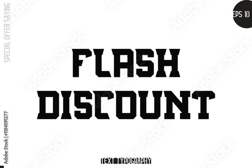 Special Offer Template Design Banner Typography Text Flash Discount