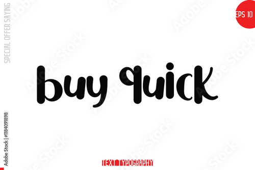 Special Offer Text Banner Design Typography Template Buy Quick.