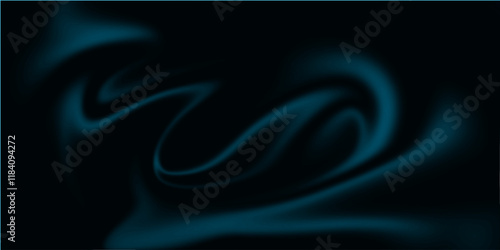 Abstract blue and Black Swirl Texture Background. Elegant Flowing green and Black Gradient Design. Illustration. Vector. 