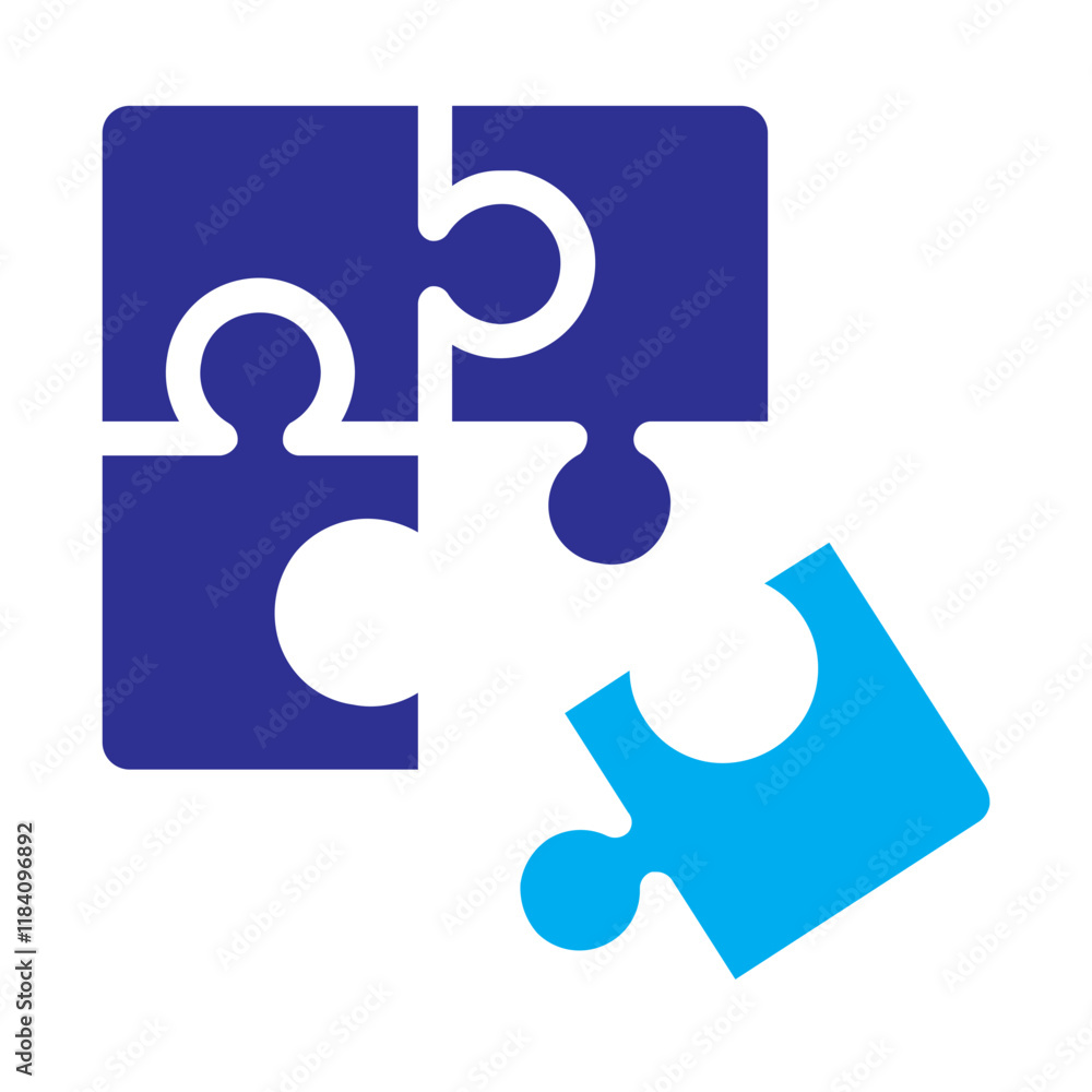 puzzle flat color icon puzzle flat color icon