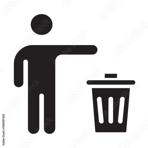 garbage glyph icon
