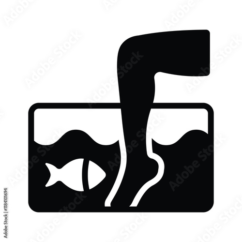 Fish therapy tank for unique foot spa treatments