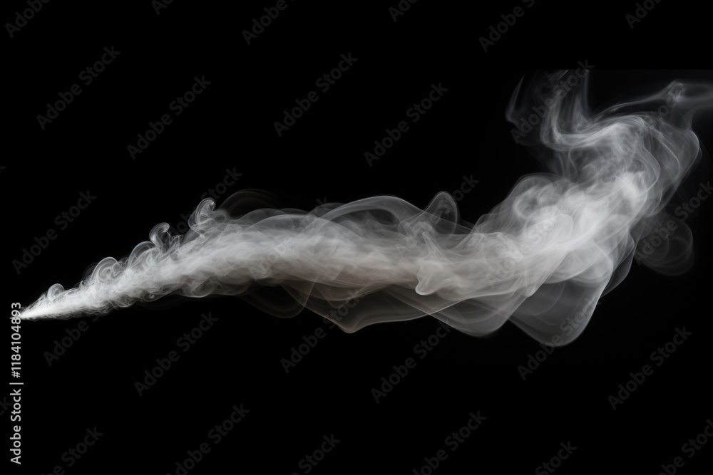 Ethereal White Smoke Wisps Flowing Gracefully on a Deep Black Background Creating a Mysterious Atmosphere and Dynamic Visual Appeal Ethereal White Smoke Wisps Flowing Gracefully on a Deep Black Background Creating a Mysterious Atmosphere and Dynamic Visual Appeal