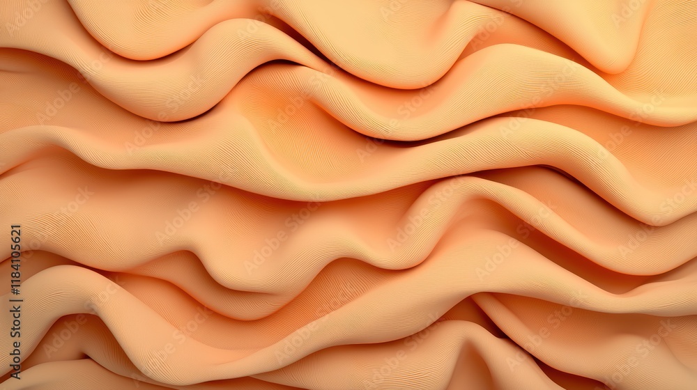 Abstract Peach Fabric Drape Texture Background Abstract Peach Fabric Drape Texture Background