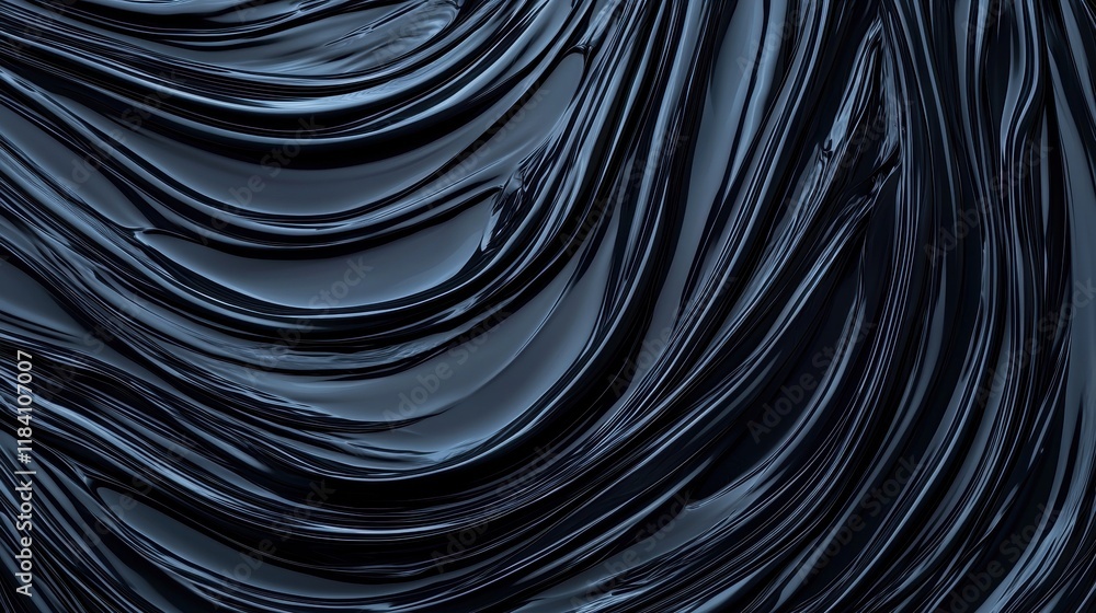 Abstract Dark Blue Swirling Liquid Texture Background Abstract Dark Blue Swirling Liquid Texture Background
