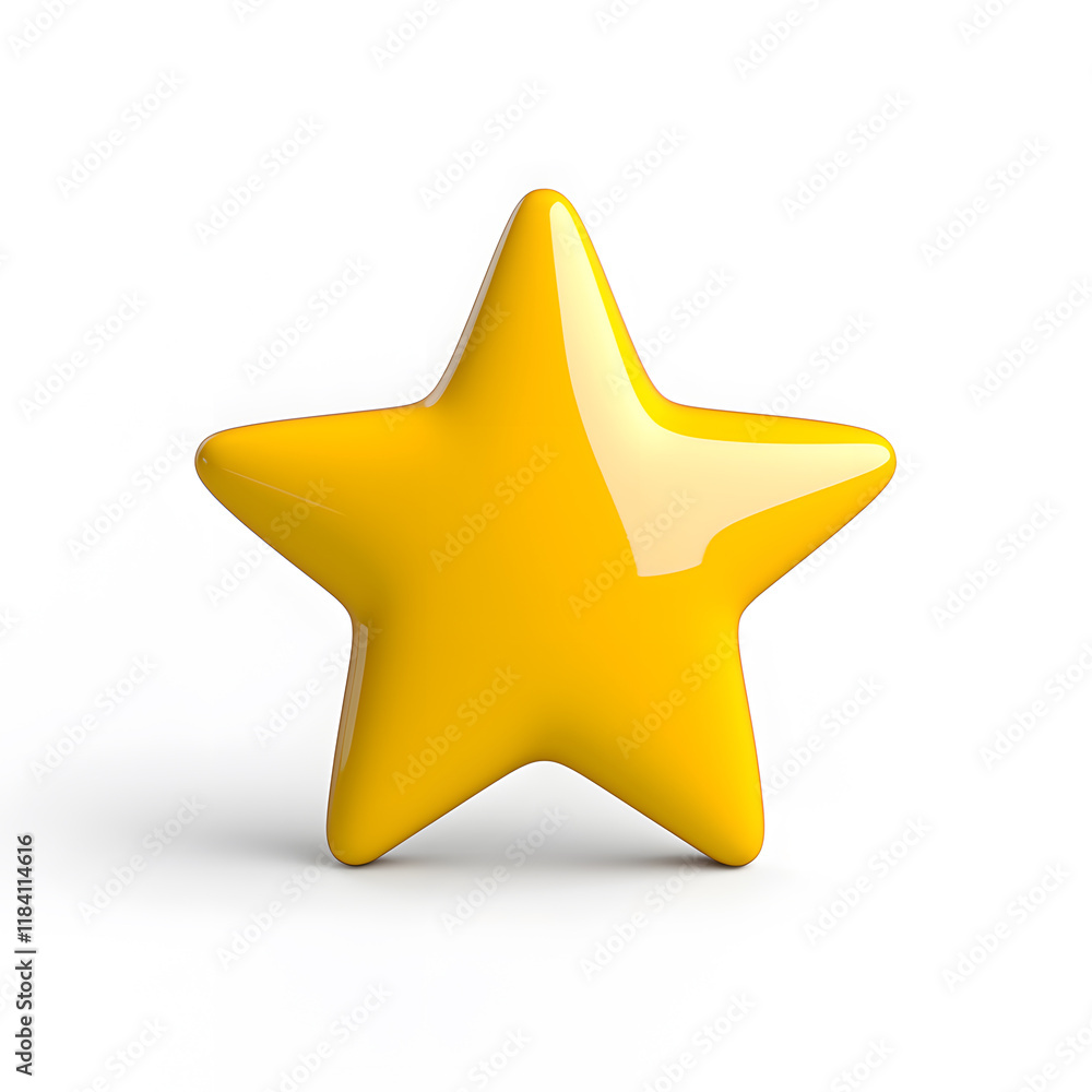 3d gold glossy yellow star icon isolated on white background 3d gold glossy yellow star icon isolated on white background