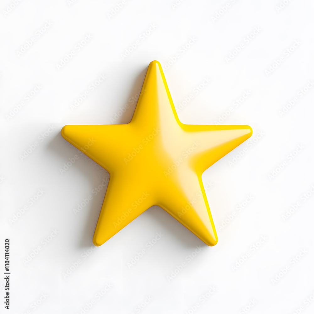 3d gold glossy yellow star icon isolated on white background 3d gold glossy yellow star icon isolated on white background