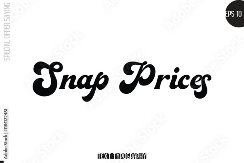 Special Offer Template Design Banner Typography Text Snap Prices