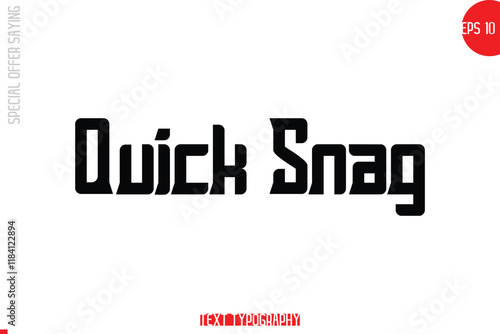 Special Offer Template Design Banner Typography Text Quick Snag.