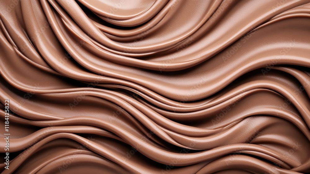 Luxurious Melted Chocolate Waves Abstract Food Background Luxurious Melted Chocolate Waves Abstract Food Background