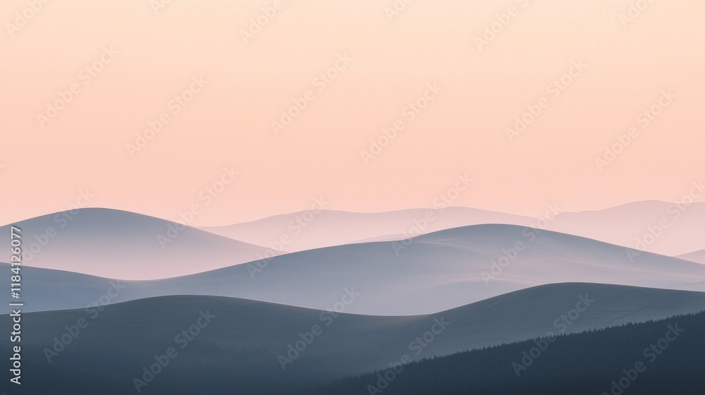 Soft pastel shades blend seamlessly across rolling hills, creating a peaceful atmosphere. The gentle curves of the landscape invite quiet reflection at dusk, as colors fade gracefully Soft pastel shades blend seamlessly across rolling hills, creating a peaceful atmosphere. The gentle curves of the landscape invite quiet reflection at dusk, as colors fade gracefully