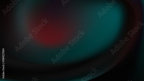 Abstract background with swirling teal and red hues on a dark backdrop