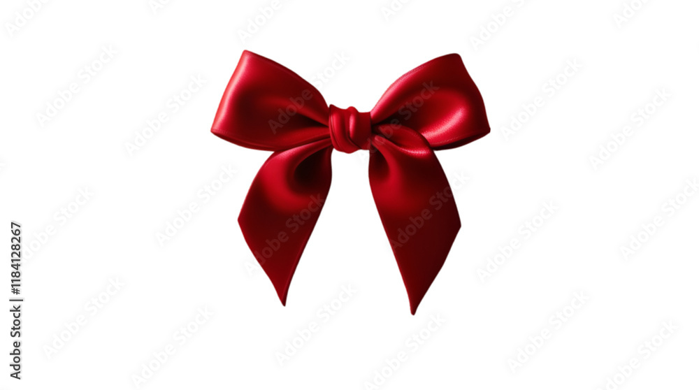 A red color bow without background, PNG, High quality A red color bow without background, PNG, High quality