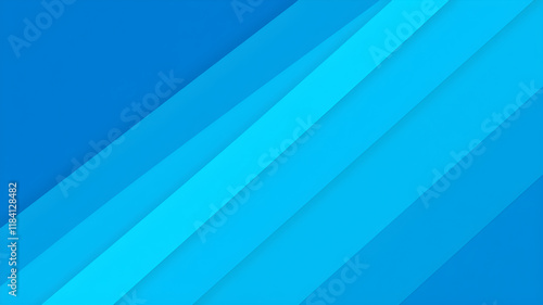Abstract blue geometric background. Generative AI