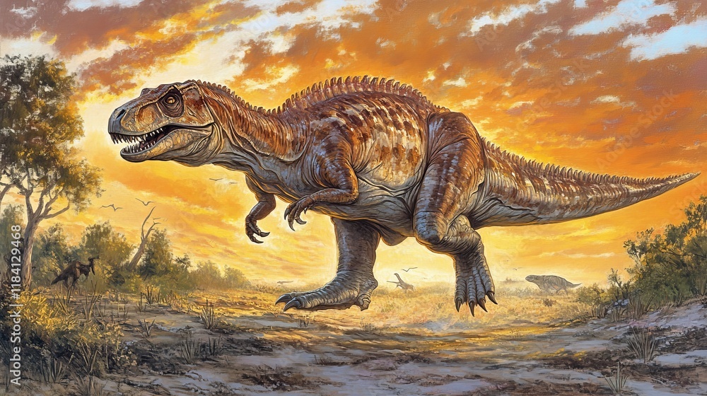 Majestic Iguanodon Herd Roaming Prehistoric Plains at Golden Hour with Vibrant Detail Majestic Iguanodon Herd Roaming Prehistoric Plains at Golden Hour with Vibrant Detail