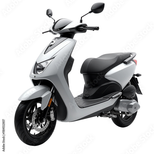 Scooter on transparent background
