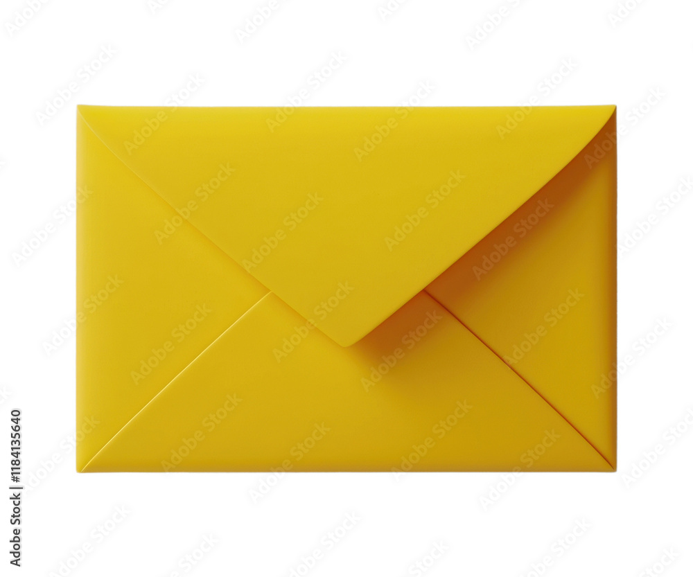 Bright yellow envelope for correspondence and invitations Bright yellow envelope for correspondence and invitations