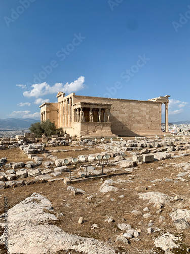 Erechtheion on the Acropolis in Athens, featuring the Caryatids, photo