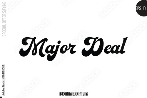 Special Offer Template Design Banner Typography Text Major Deal