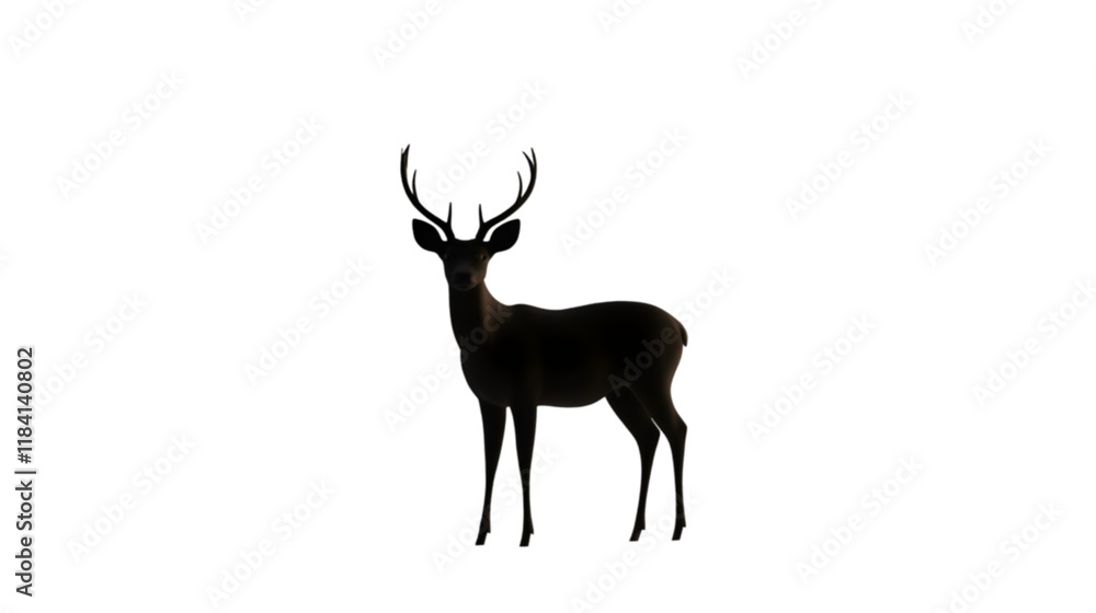 Obraz premium deer silhouette png