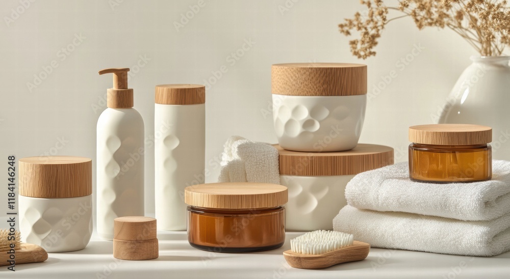 A collection of wooden containers with various scents and colors A collection of wooden containers with various scents and colors