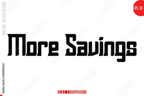 Special Offer Template Design Banner Typography Text More Savings