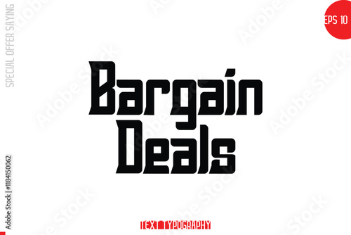 Special Offer Template Design Banner Typography Text Bargain Deals