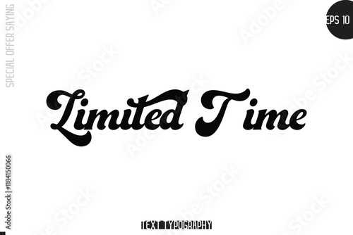 Special Offer Template Design Banner Typography Text Limited Time